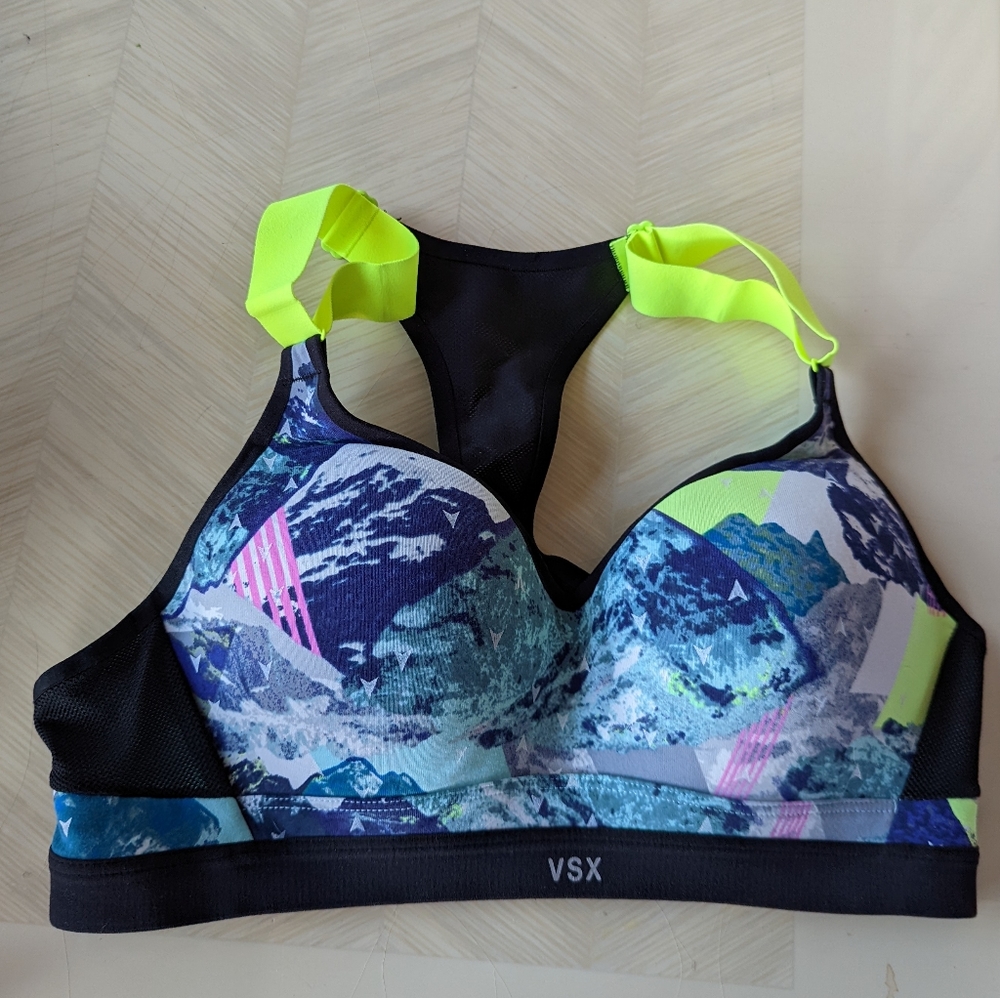 Victoria Secret Multicolor Incredible Sports Bra Like New